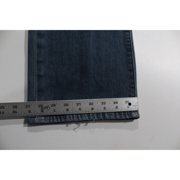 Agedenim "Well Worn" Mens 34x32 Blue Jeans Straight Fit Stretch Medium Wash - Picture 11 of 13